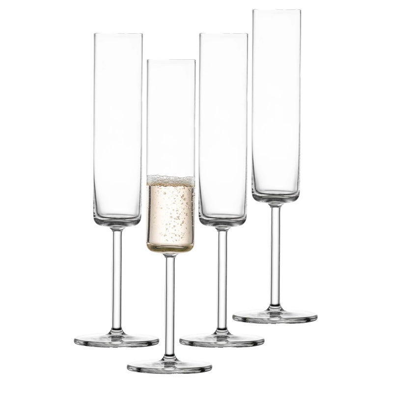 SCHOTT ZWIESEL Modo Champagne Glass (Set of 4), Champagne Glasses with Effervescent Point, Dishwasher-Safe Tritan Crystal Glasses, Made in Germany (5.5 Ounce) - Image 1